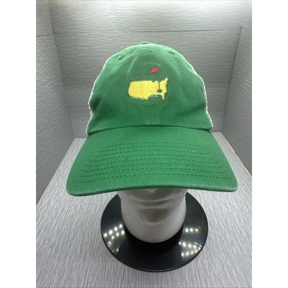 Masters Golf Green‎ Trucker Hat White Mesh Fitted L/XL Augusta National